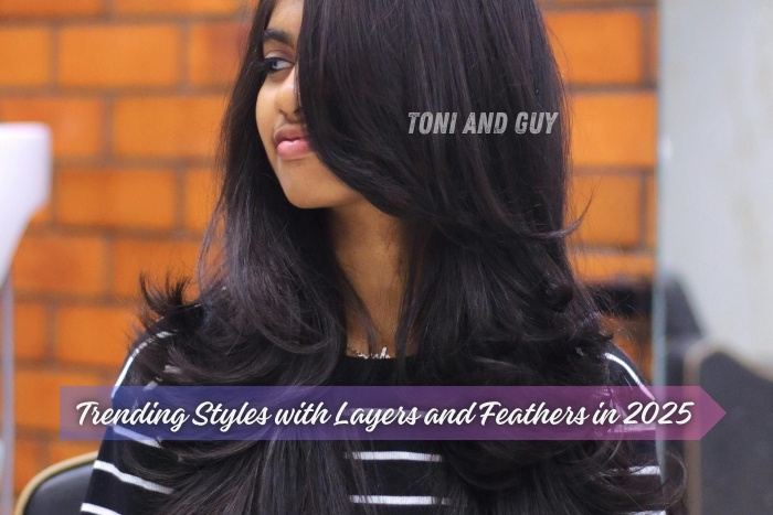 Trending layered and feathered hairstyles of 2025 at TONI & GUY, Coimbatore – stylish, voluminous cuts tailored to suit you