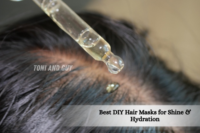 DIY hair mask application for shine and hydration recommended by Essensuals by Toni & Guy, Coimbatore