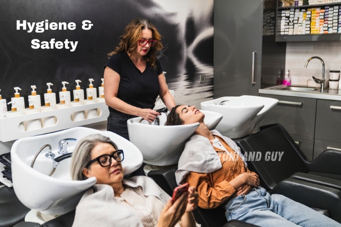 Hygienic hair wash and scalp care service at Toni & Guy Salon, Coimbatore, following strict safety standards