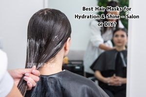 Salon expert applying nourishing hair mask for smooth, glossy, and healthy-looking hair in Toni & Guy, Coimbatore