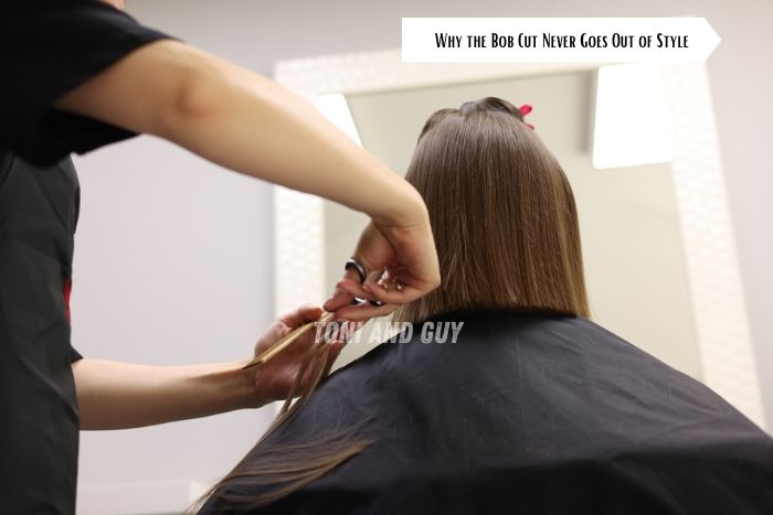 Expert hairstylist shaping a classic bob hairstyle that never goes out of style for women in Coimbatore