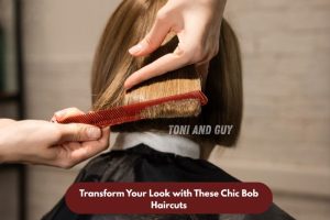 Professional bob haircut styling at Toni & Guy Coimbatore salon for a chic and modern look