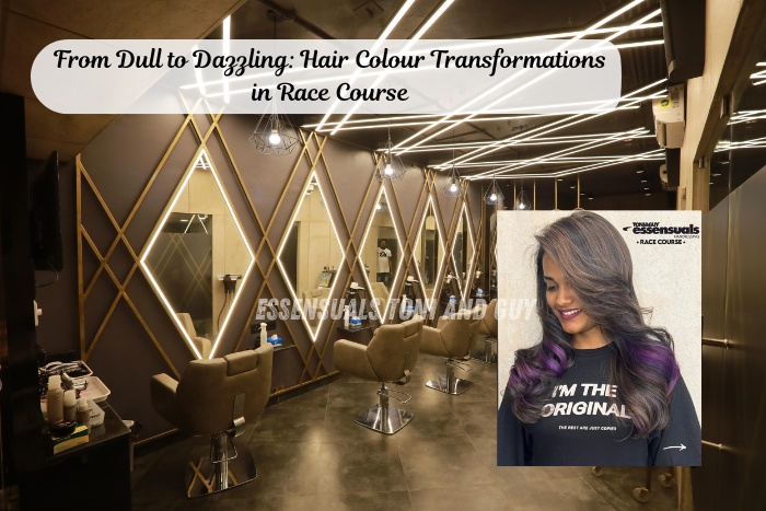 Hair colour transformation services at Essensuals Toni & Guy Race Course Coimbatore with premium salon ambience