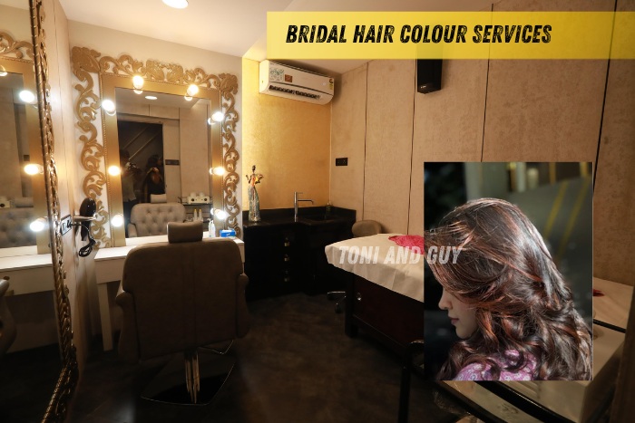 Professional bridal hair colouring for rich, glossy, and long-lasting wedding looks in Coimbatore