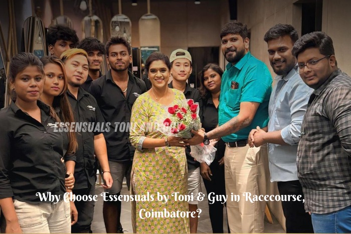 Professional team at Essensuals Toni & Guy Race Course Coimbatore welcoming clients with award-winning service