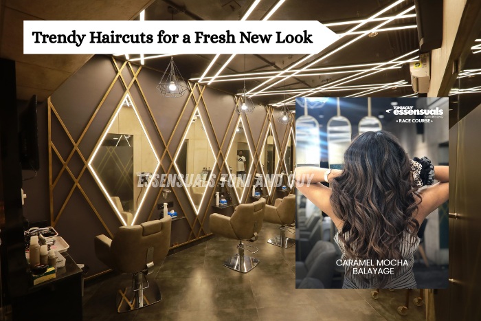 Trendy haircuts and balayage styling at Essensuals Toni & Guy Race Course Coimbatore for a fresh new look