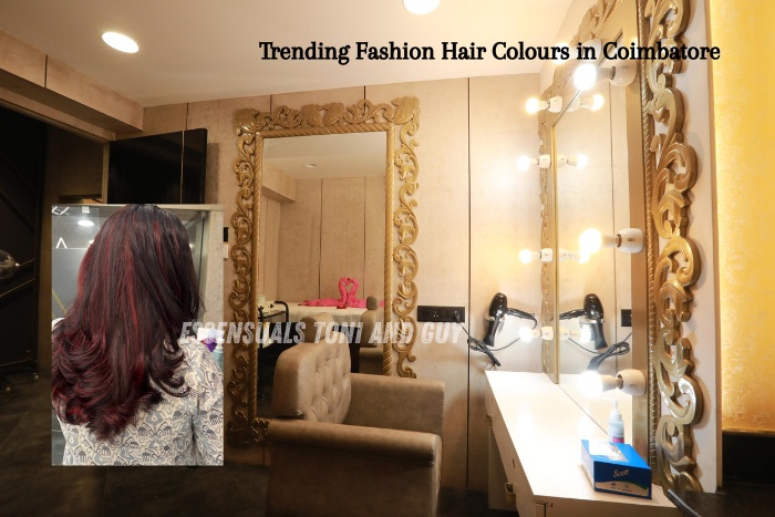 Trending fashion hair colours in Coimbatore at Essensuals Toni & Guy Race Course salon